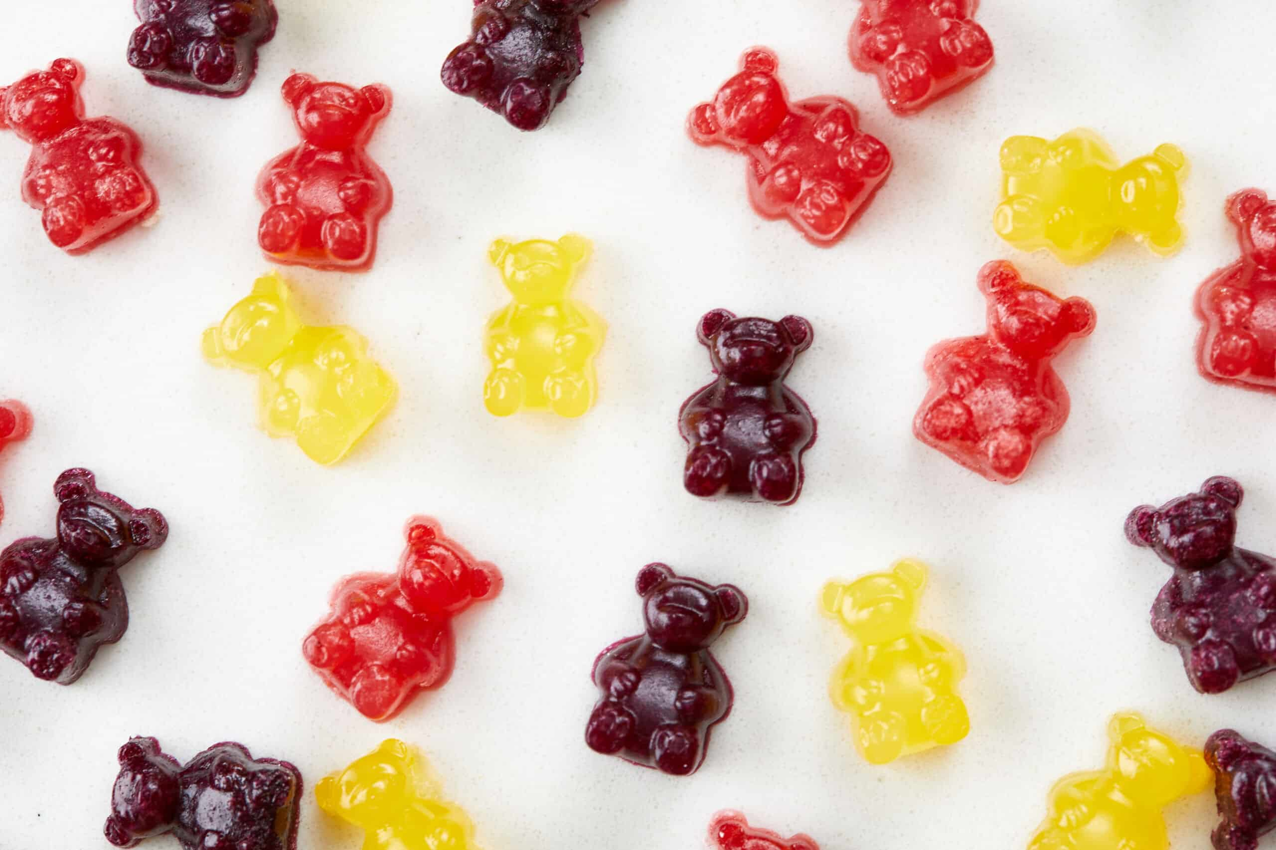 Assorted Color Gummy Bears Spread